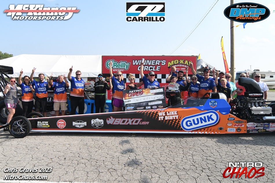 Randy Meyer Double Dips in Mo-Kan Dragway’s Winner Circle for 2023 Nitro Chaos