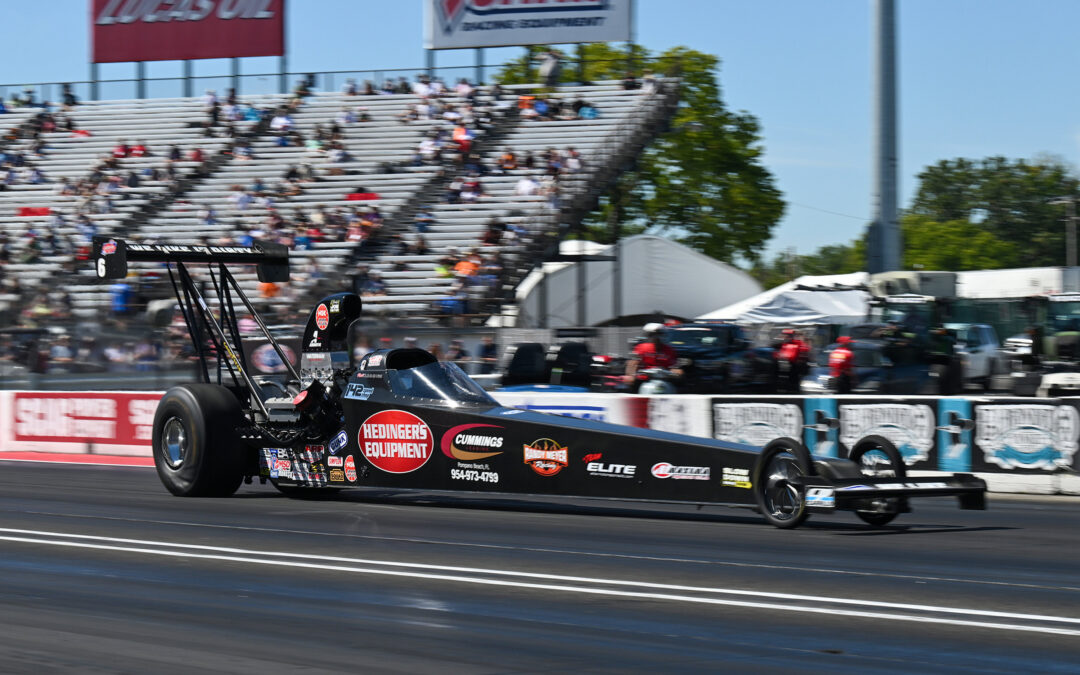 Matt Cummings Qualifies No. 1 in Hedinger’s Equipment Dragster as Randy Meyer Racing Team Shines at the 71st Annual NHRA U.S. Nationals